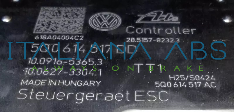 Centralina ABS VW, codici identificativi: 5Q0614517DD 5Q0614517DD 10022014124 10091653653