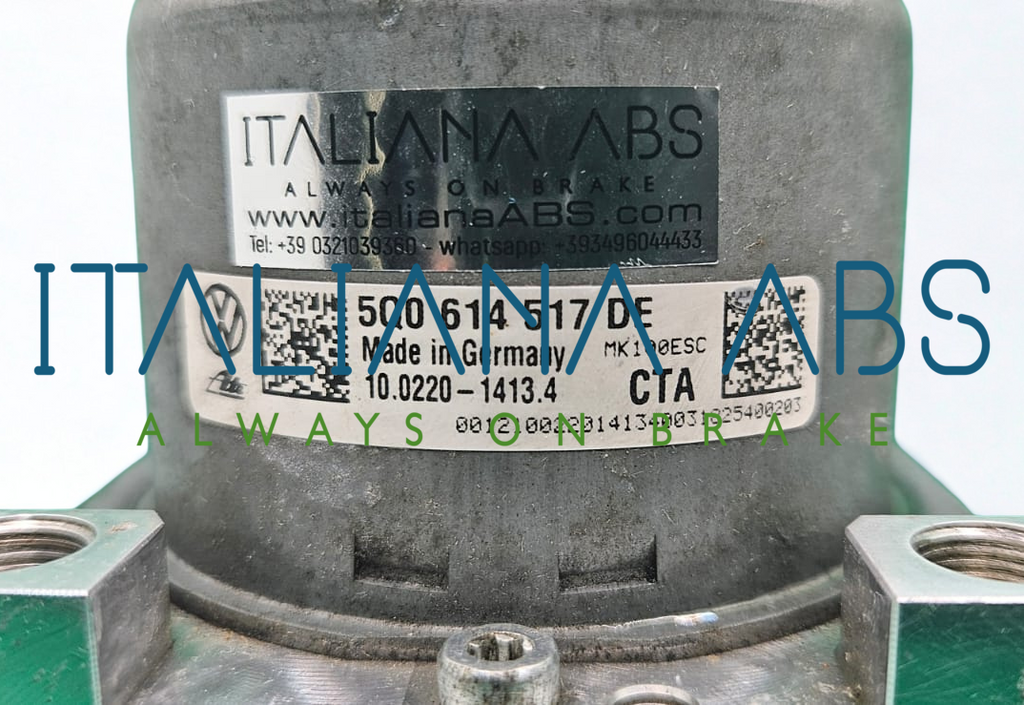 Centralina ABS VW, codici identificativi: 5Q0614517DE 10091653663 10022014134