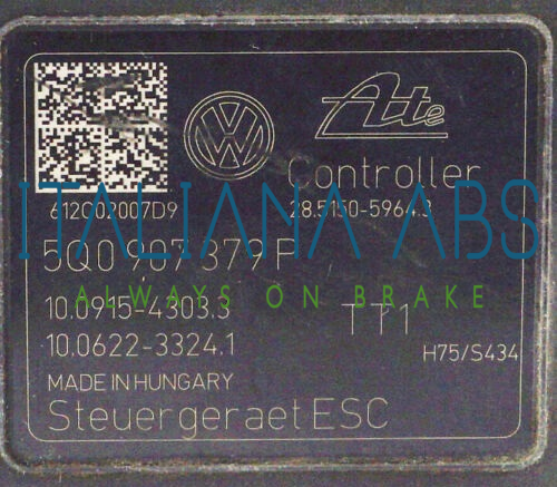 Centralina ABS VW, codici identificativi: 5Q0614517N 5Q0907379P 10091543033