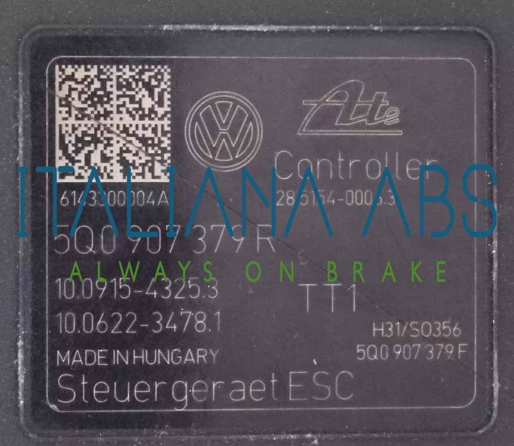 Centralina ABS VW, codici identificativi: 5Q0614517Q 5Q0907379R 10091543253