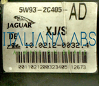 Centralina ABS JAGUAR, codici identificativi: 5W932C405AD 10021200324 10092610063