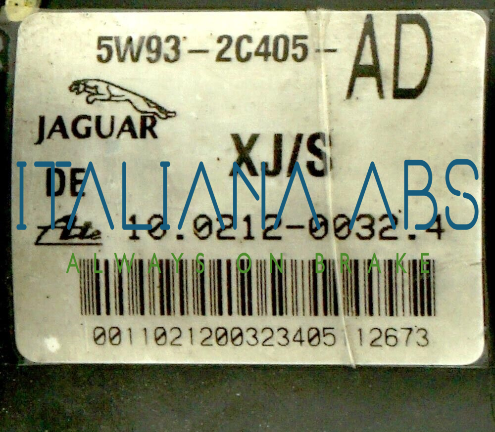 Centralina ABS JAGUAR, codici identificativi: 5W932C405AD 10021200324 10092610063