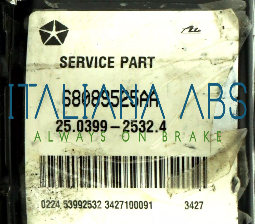 Centralina ABS CHRYSLER, codici identificativi: 68089525AA 25039925324 25092852733