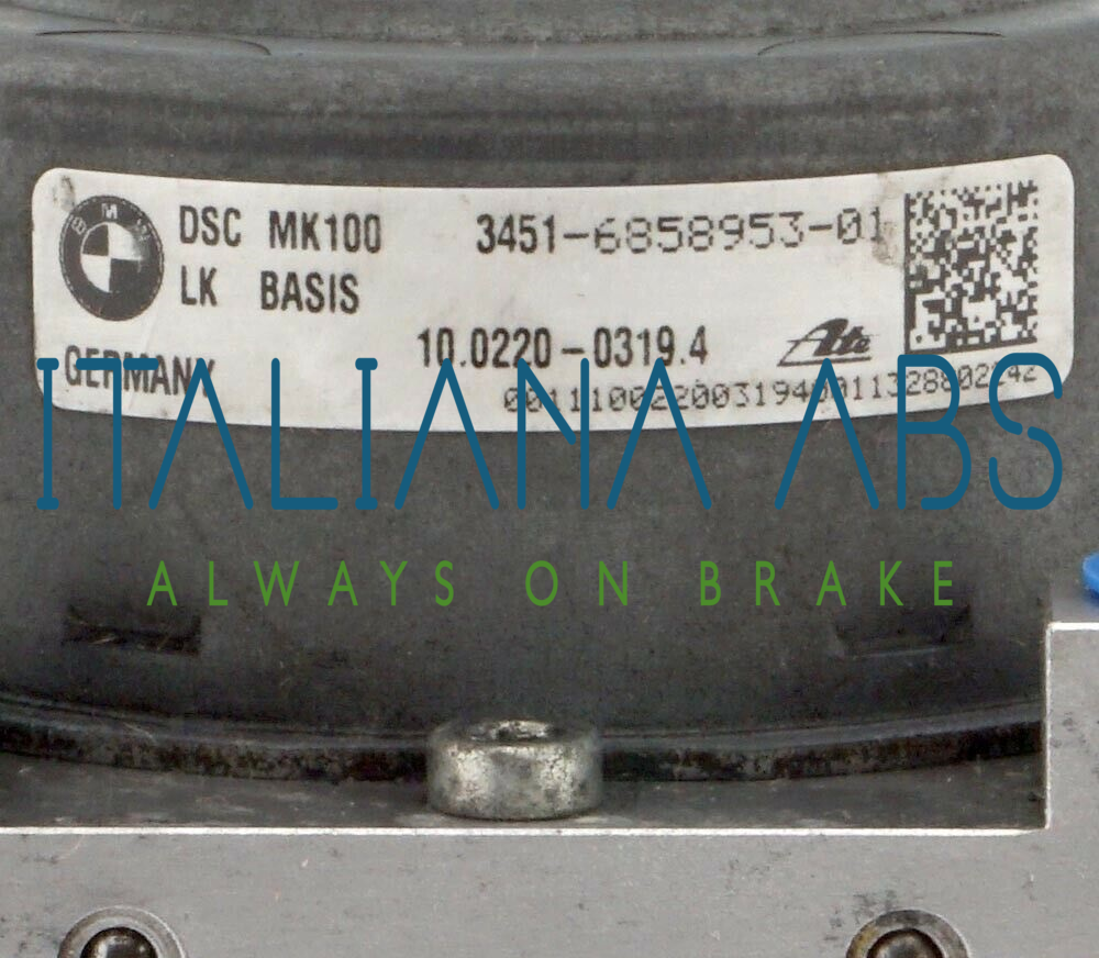 Centralina ABS BMW, codici identificativi: 6861376 10091608523 34516858953