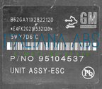 Centralina ABS CHEVROLET, codici identificativi: 688250455 T300 95104537