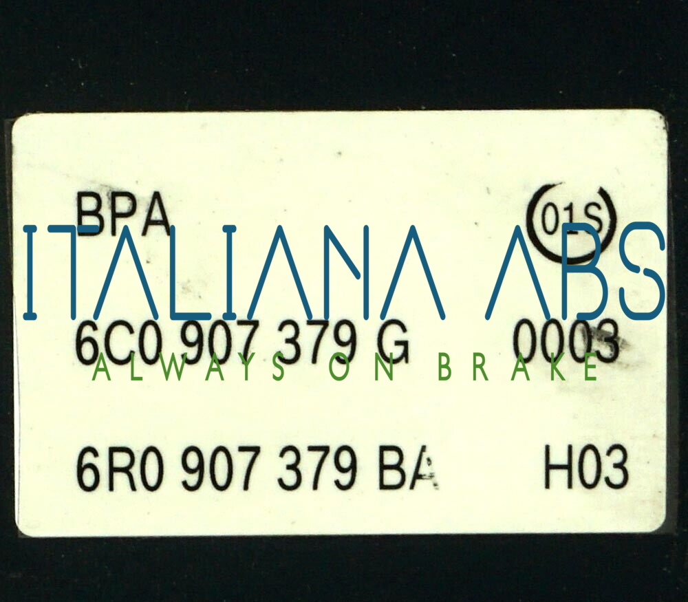 Centralina ABS VW, codici identificativi: 6C0614517G 0265956084 6C0907379G