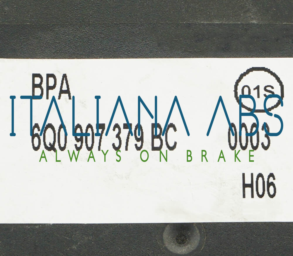 Centralina ABS VW, codici identificativi: 6Q0614117AJ 6Q0907379BC 0265800775