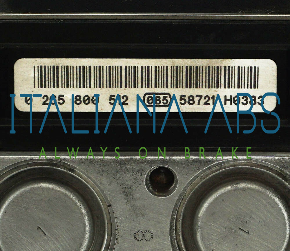 Centralina ABS AUDI, codici identificativi: 6Q0614417P 0265800512 6Q0907379AG