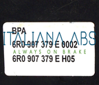 Centralina ABS SKODA, codici identificativi: 6R0614517B 6R0907379E 0265950689