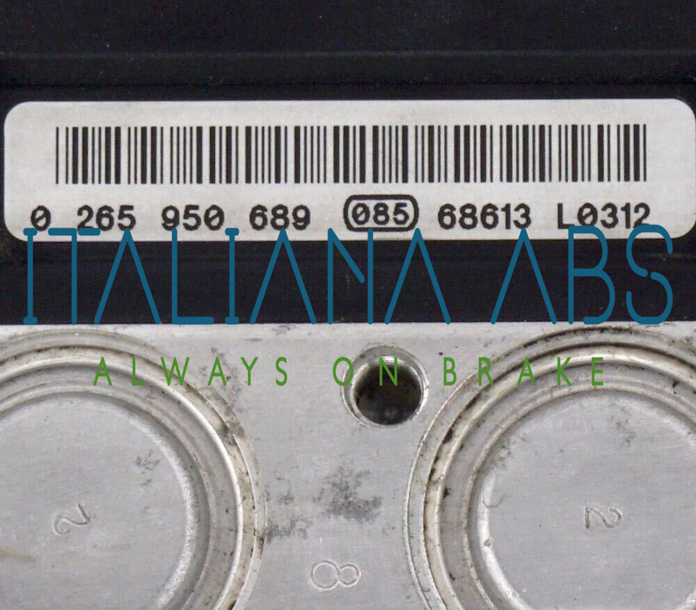Centralina ABS SKODA, codici identificativi: 6R0614517B 6R0907379E 0265950689