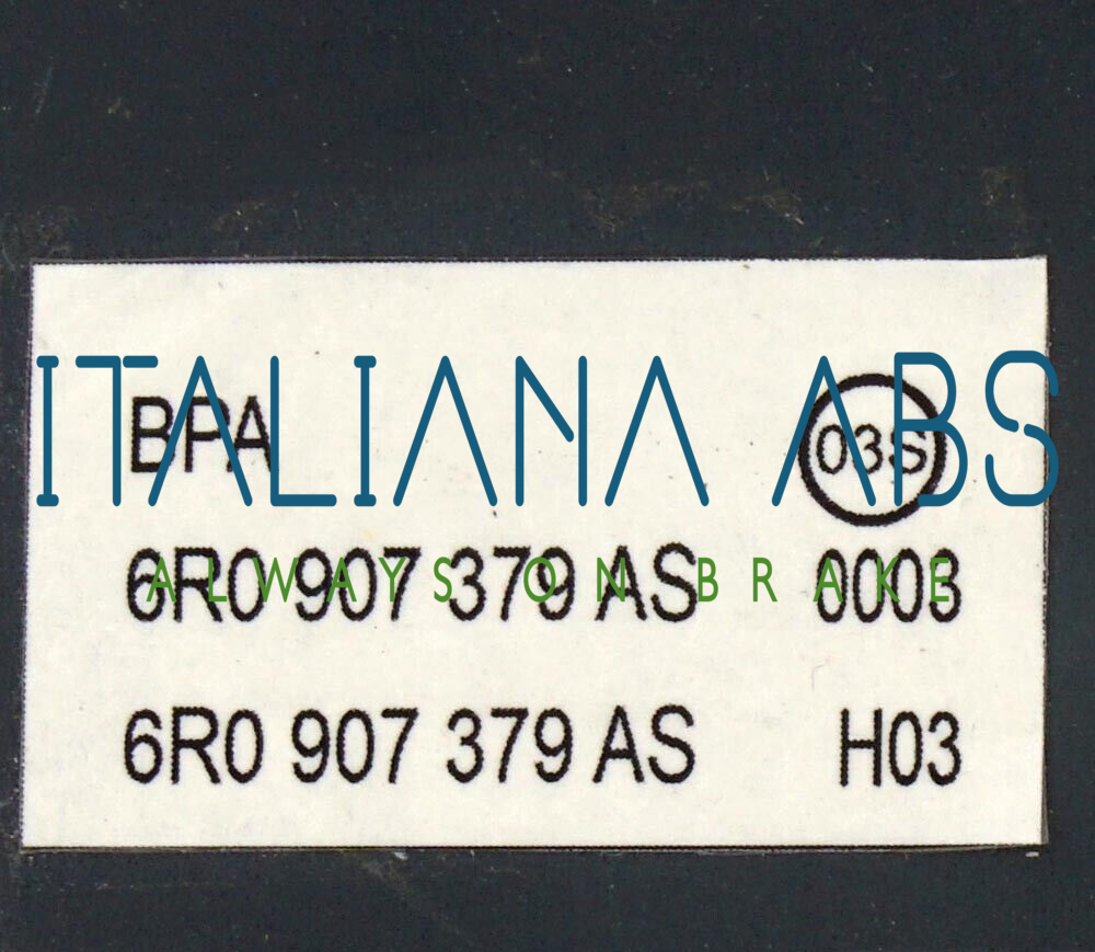 Centralina ABS VW, codici identificativi: 6R0907379AS 0265956073 6R0614517AJ