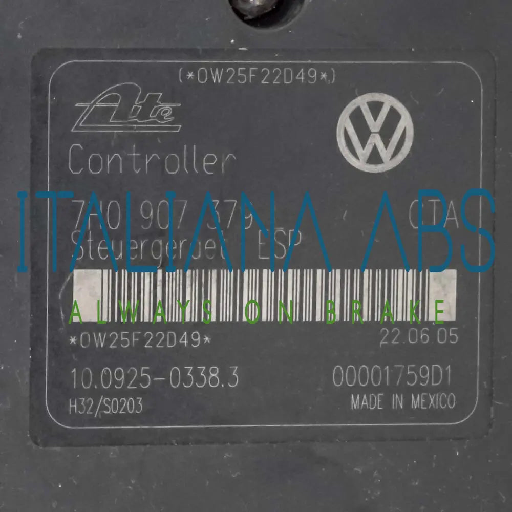 Centralina ABS VW, codici identificativi: 7H0614111L 10020403074 7H0907379L