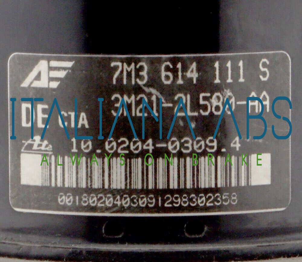Centralina ABS VW, codici identificativi: 7M3614111S 7M3907379J 10092503433