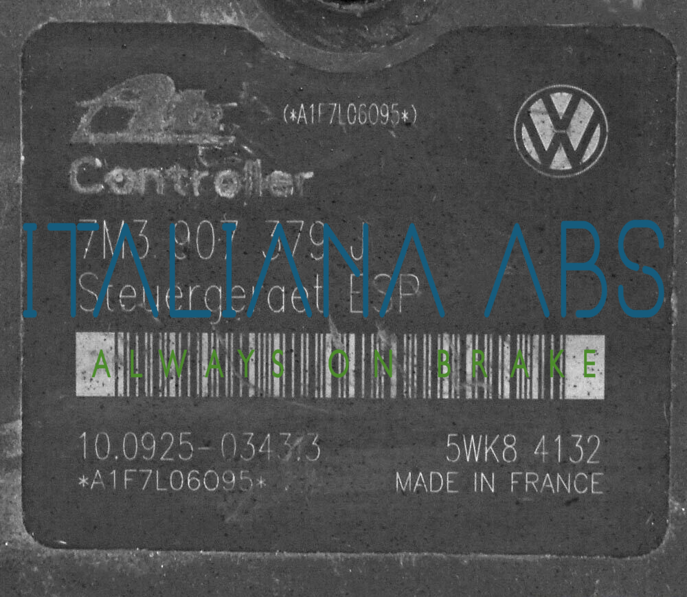 Centralina ABS VW, codici identificativi: 7M3614111S 7M3907379J 10092503433