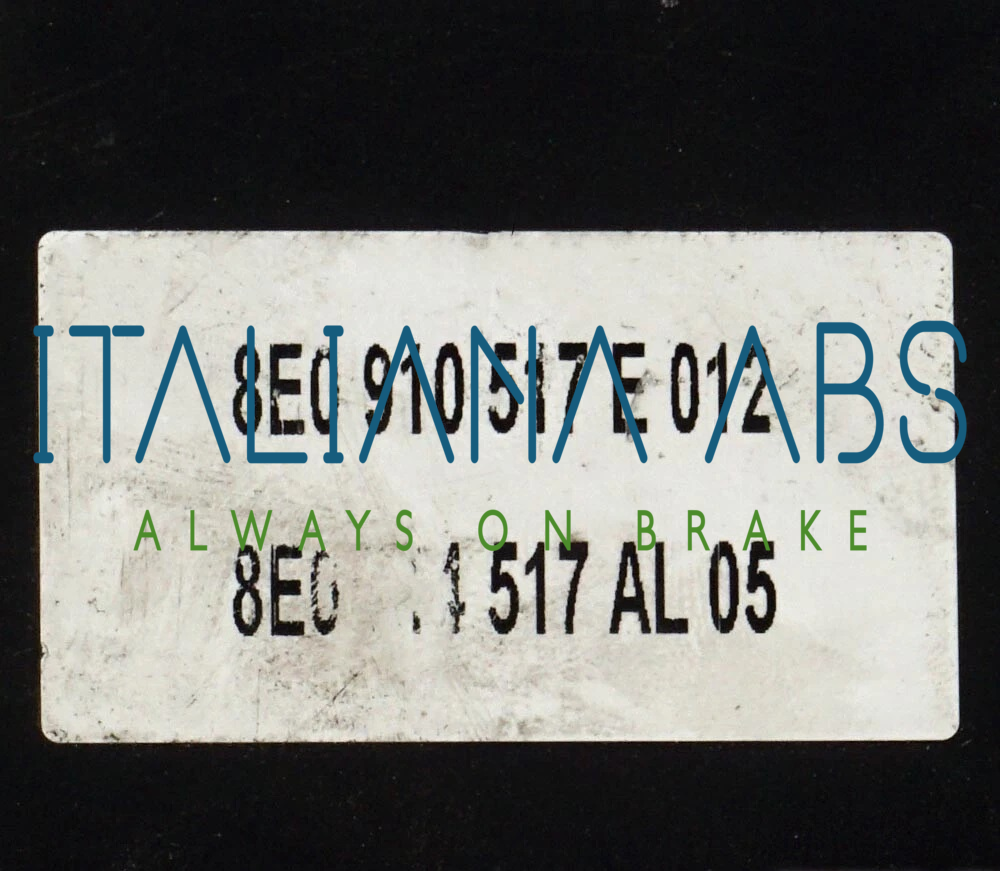 Centralina ABS AUDI, codici identificativi: 8E0614517AL 0265234333 8E0910517E