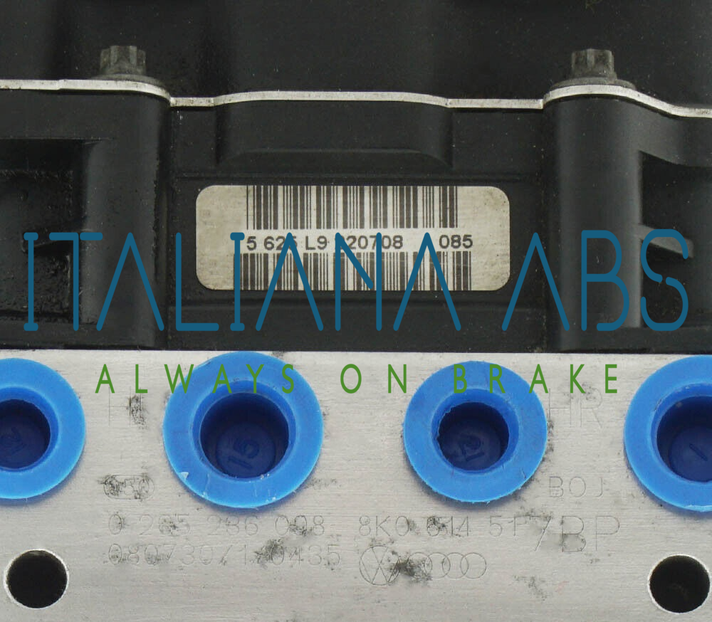 Centralina ABS AUDI, codici identificativi, 8K0614517BP 8K0907379AA 0265950958