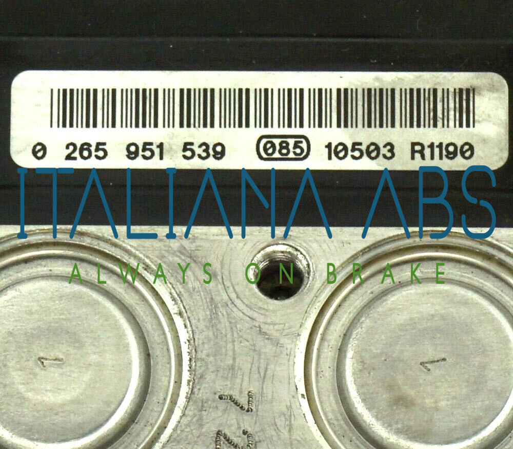Centralina ABS AUDI, codici identificativi: 8K0614517ED 0265951539 8K0907379BF