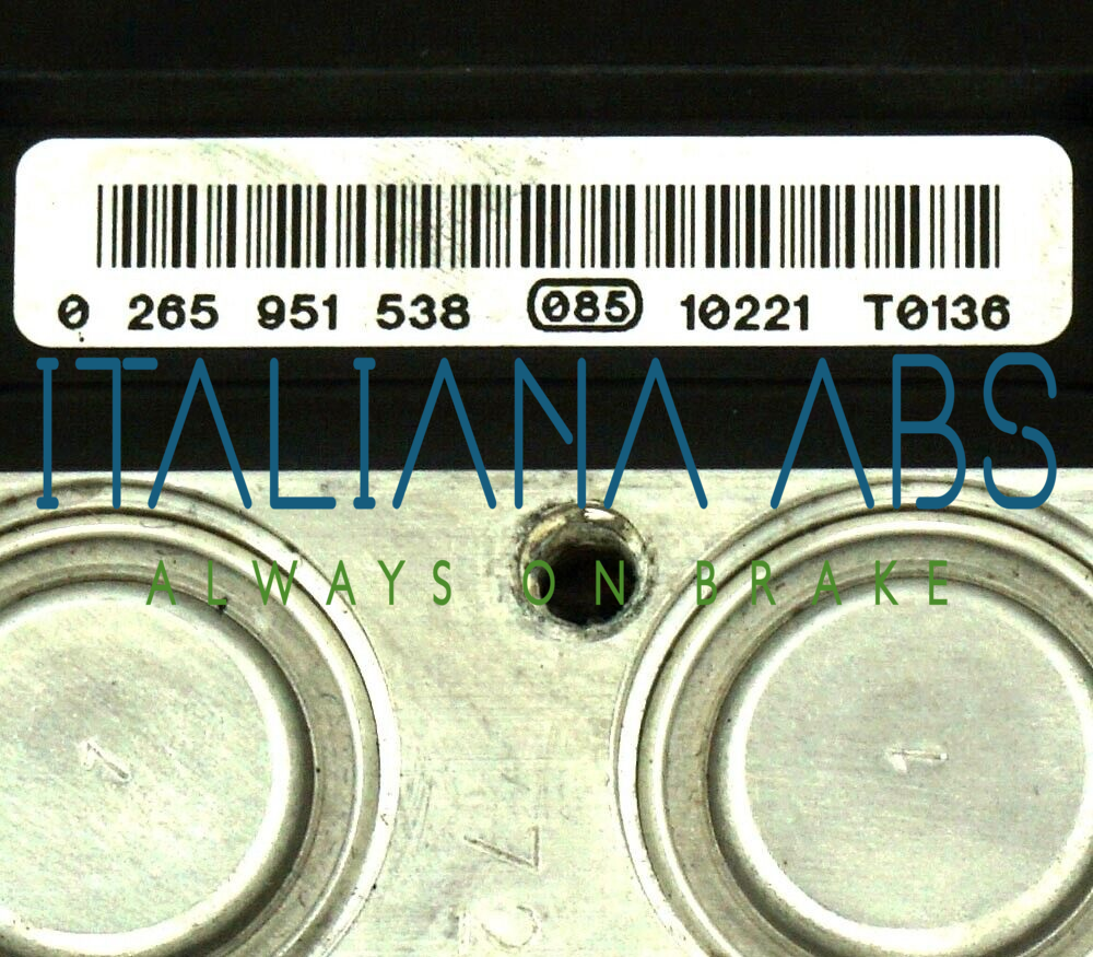Centralina ABS AUDI, codici identificativi: 8K0614517EE 0265951538 8K0907379BG