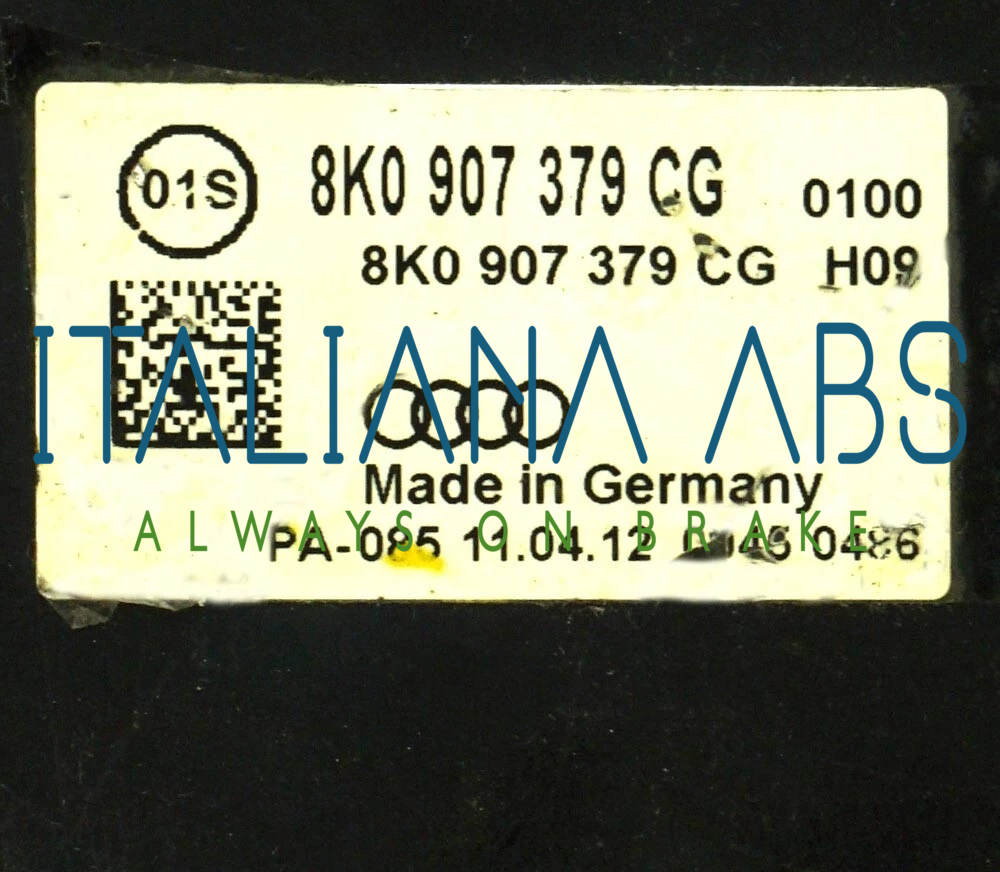 Centralina ABS AUDI, codici identificativi: 8K0907379CG 8K0614517GF 0265952064