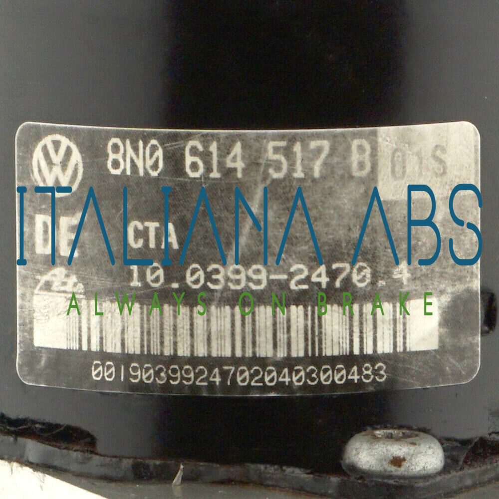 Centralina ABS AUDI, codici identificativi, 8N0614517B 8N0907379D 10094703083