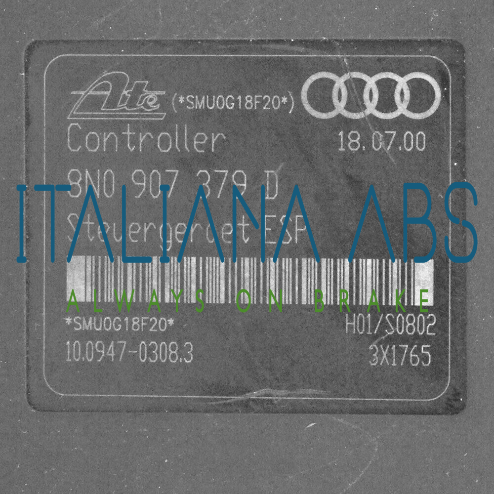 Centralina ABS AUDI, codici identificativi, 8N0614517B 8N0907379D 10094703083