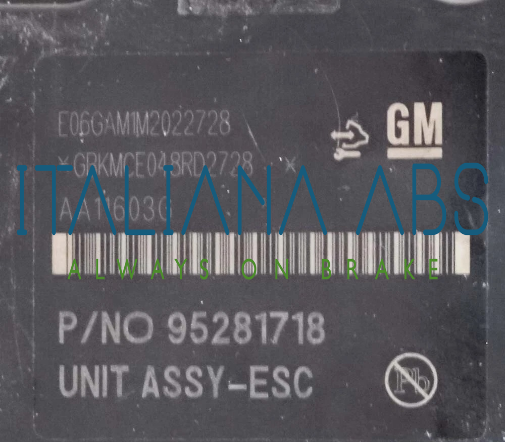 Centralina ABS OPEL, codici identificativi: 95281718 688250455 AA11603G