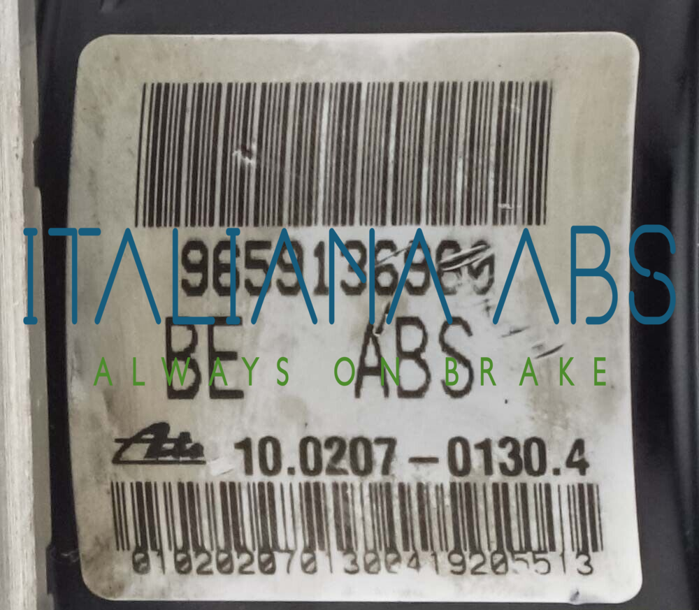 Centralina ABS PEUGEOT, codici identificativi: 9659136980 10020701304 10097011493