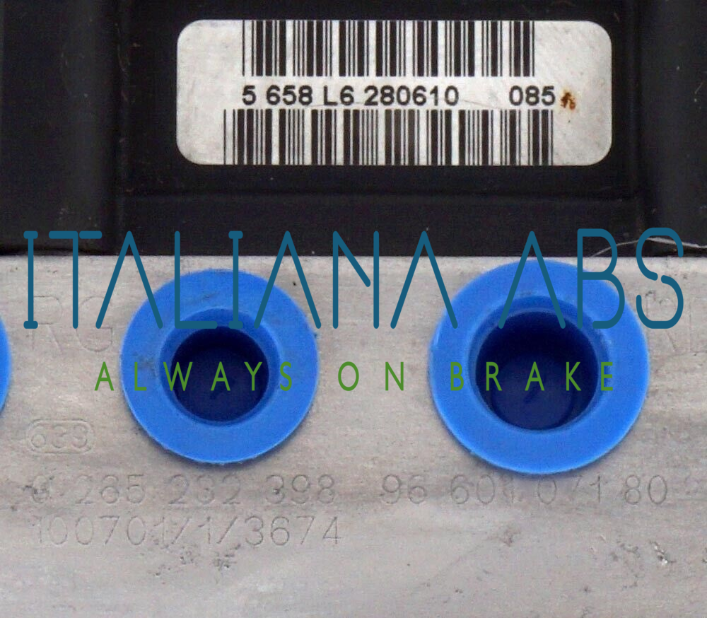 Centralina ABS PEUGEOT, codici identificativi: 9660107180 0265800861 9666098780