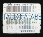 Centralina ABS PEUGEOT, codici identificativi: 9660107580 9663575780 0265950560