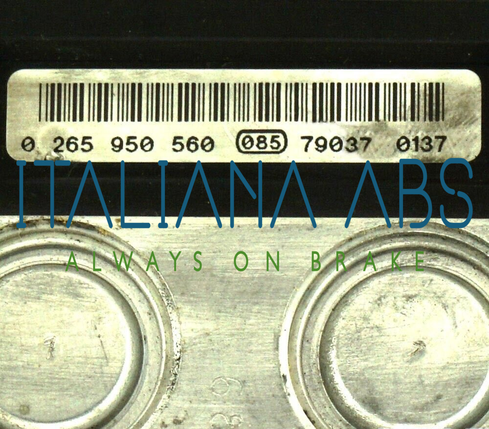 Centralina ABS PEUGEOT, codici identificativi: 9660107580 9663575780 0265950560