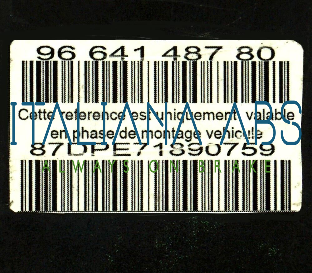 Centralina ABS CITROEN, codici identificativi: 9660934580 0265950464 9664148780