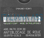 Centralina ABS PEUGEOT, codici identificativi: 9661691580 10020700764 10097011313