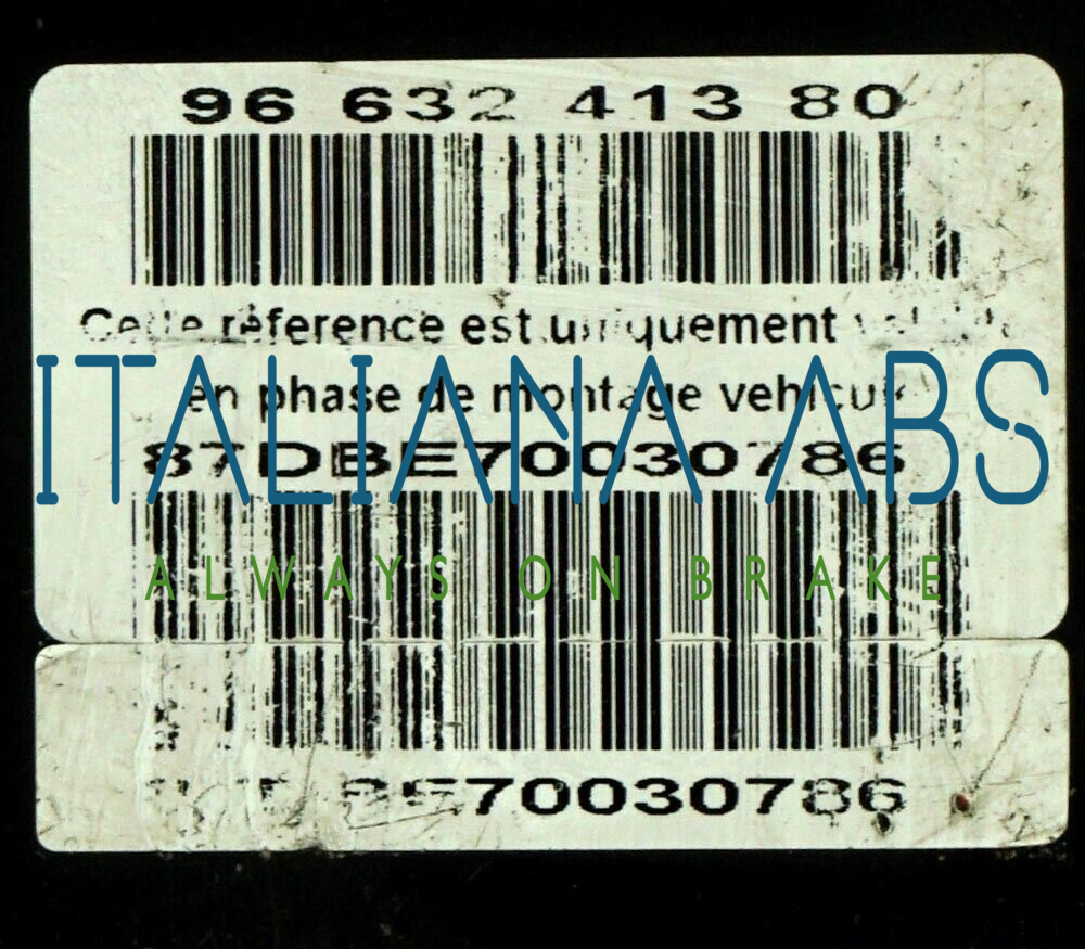 Centralina ABS CITROEN, codici identificativi: 9661887180 0265950635 9663241380