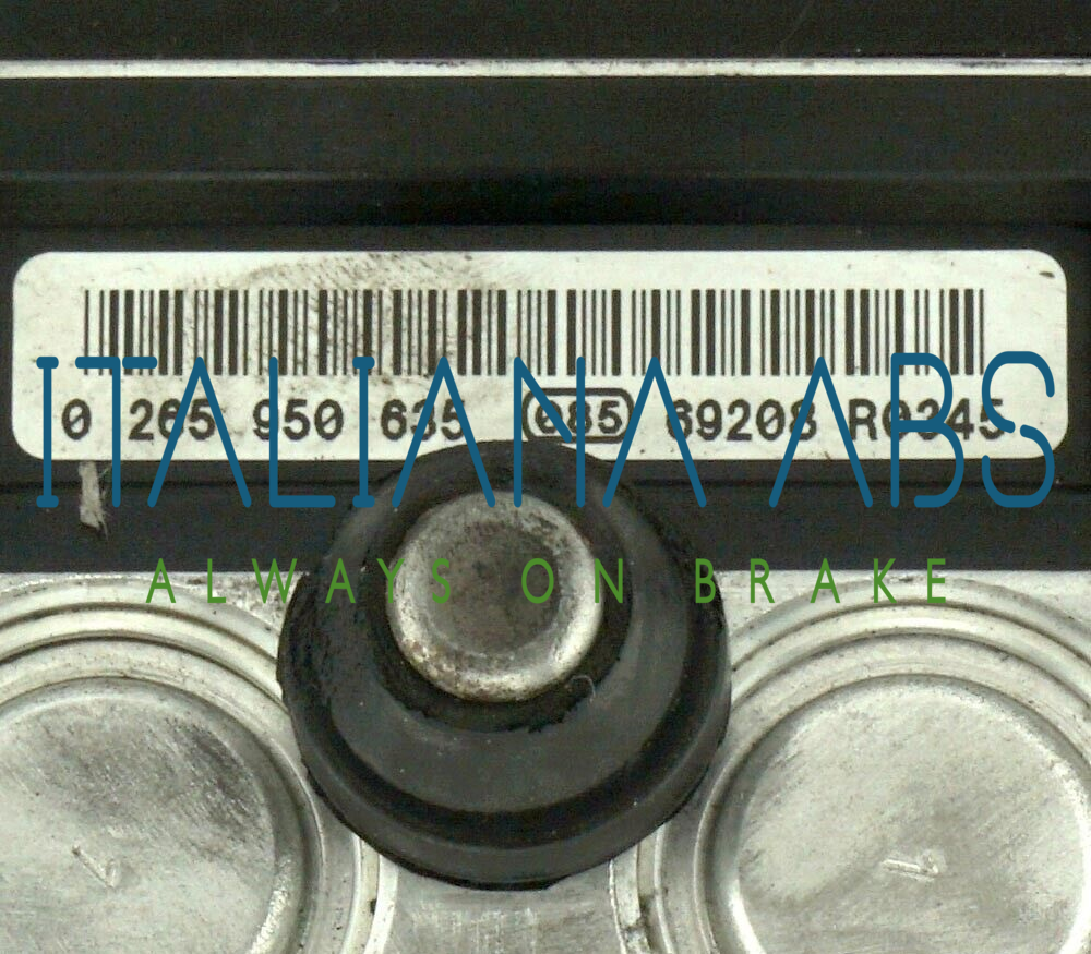 Centralina ABS CITROEN, codici identificativi: 9661887180 0265950635 9663241380