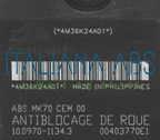 Centralina ABS CITROEN, codici identificativi: 9662150280 10020700754 10097011343