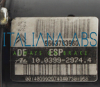 Centralina ABS CITROEN, codici identificativi: 9663703980 10039929744 10096011843