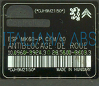Centralina ABS CITROEN, codici identificativi: 9666999580 10020604144 10096039243