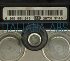 Centralina ABS PEUGEOT, codici identificativi: 9677031780 9677032180 0265951245