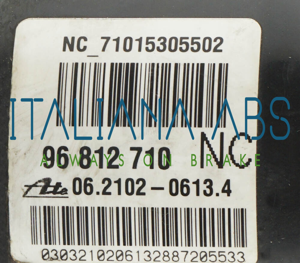Centralina ABS CHEVROLET, codici identificativi: 96812710 06210206134 06210950313