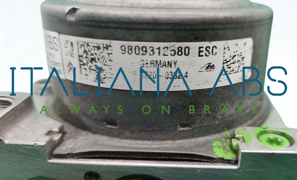 Centralina ABS CITROEN PEUGEOT, codici identificativi: 9809312580 10022003624 10091539743