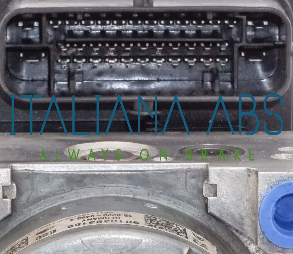 Centralina ABS PEUGEOT, codici identificativi: 9810293180 10022004534 10091539603