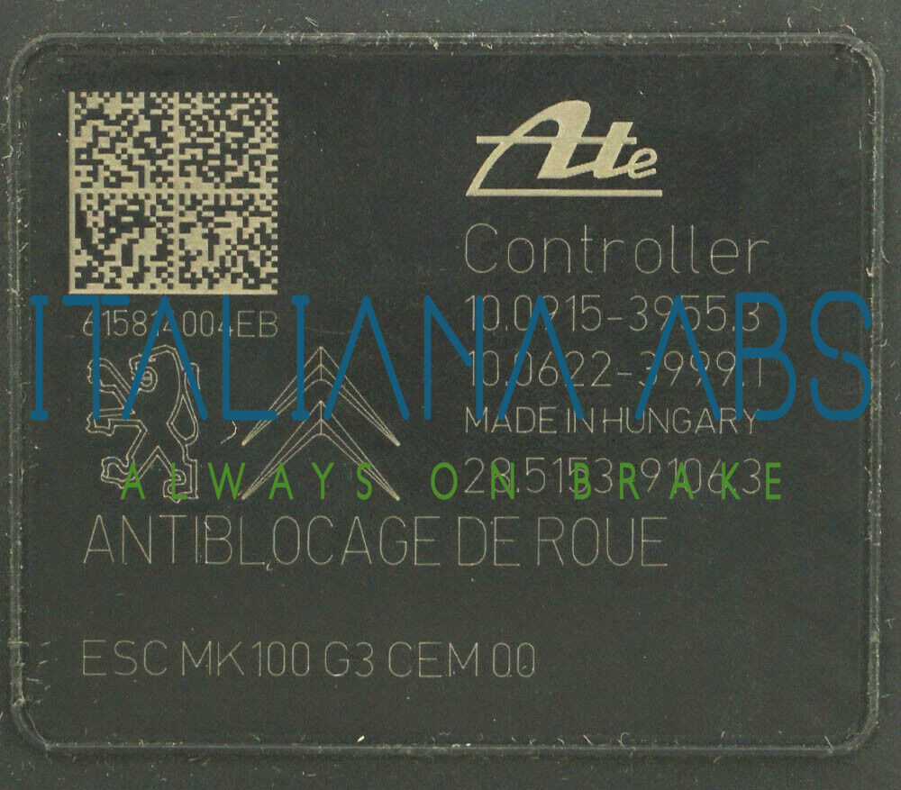 Centralina ABS PEUGEOT, codici identificativi: 9812847880 10022004974 10091539553