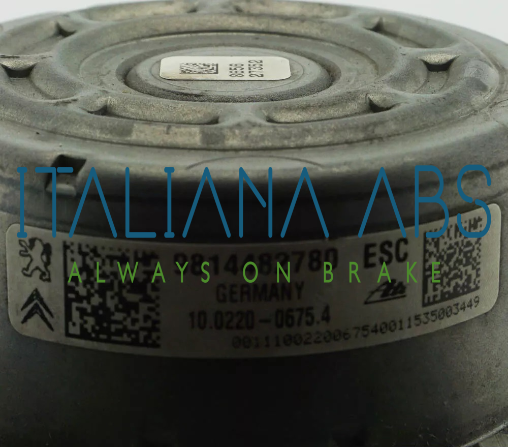 Centralina ABS PEUGEOT, codici identificativi: 9814482780 10022006754 10091539563