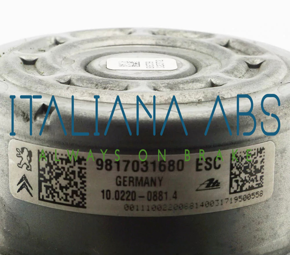 Centralina ABS CITROEN, codici identificativi: 9817031680 10022008814 10091539473