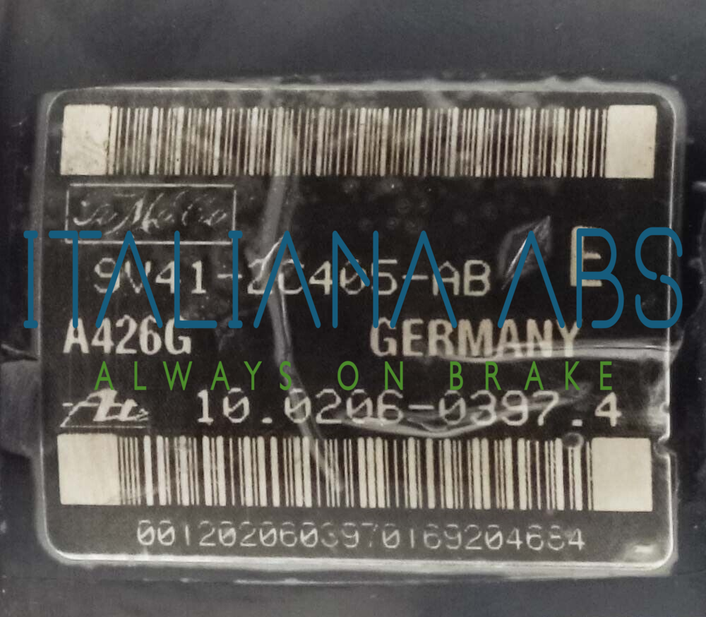 Centralina ABS FORD, codici identificativi: 9V412C405AB 10020603974 10096001383