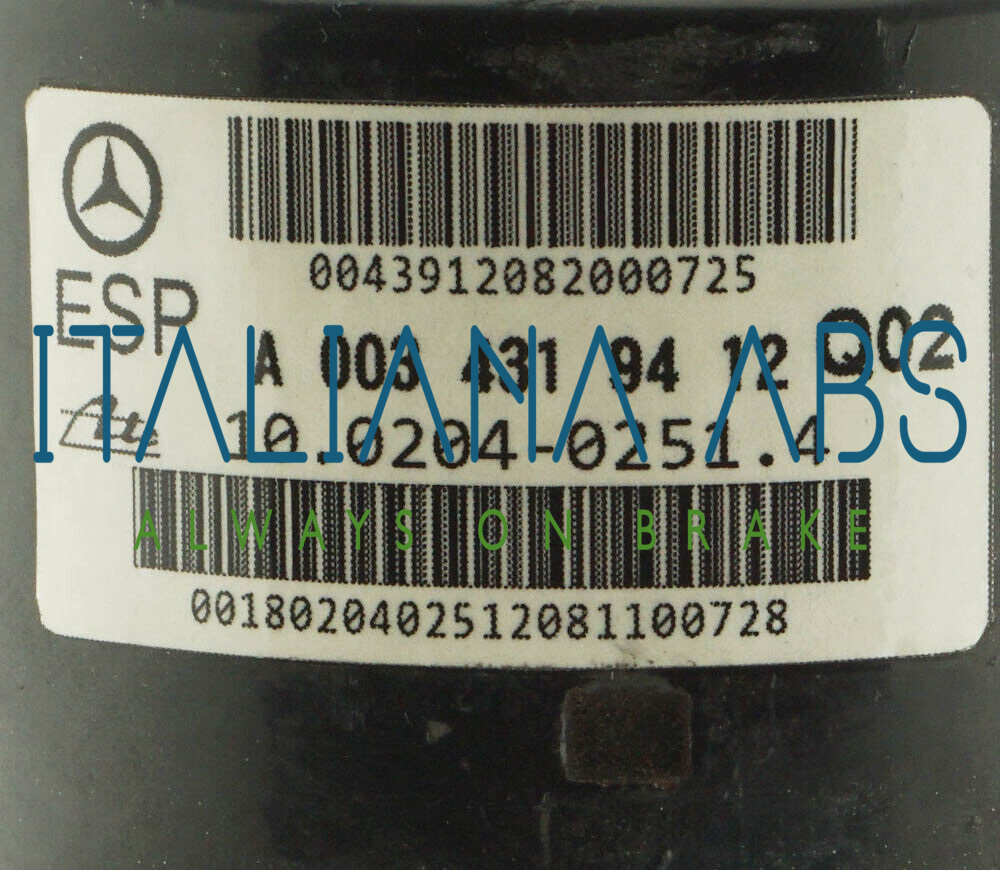 Centralina ABS MERCEDES, codici identificativi: A0034319412 A2095450232 10092515003