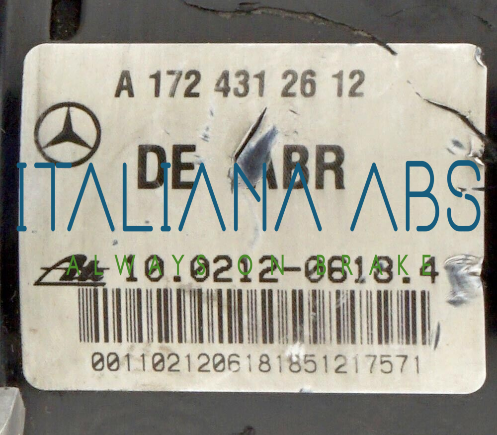 Centralina ABS MERCEDES, codici identificativi: A1724312612 A1729014100 10092623593
