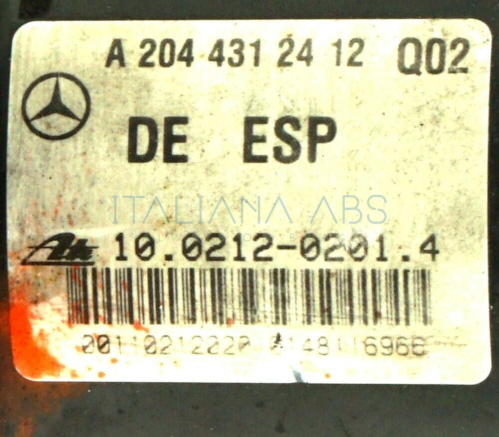 Centralina ABS MERCEDES A2044312412 A2045455332 10092615943