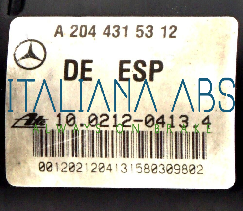 Centralina ABS MERCEDES, codici identificativi: A2044315312 A20454132 10092623083