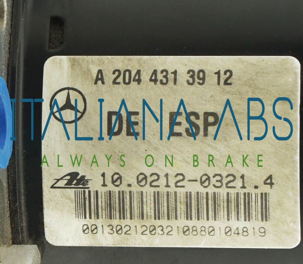 Centralina ABS MERCEDES, codici identificativi: A20453832 10092623153 A2044313912